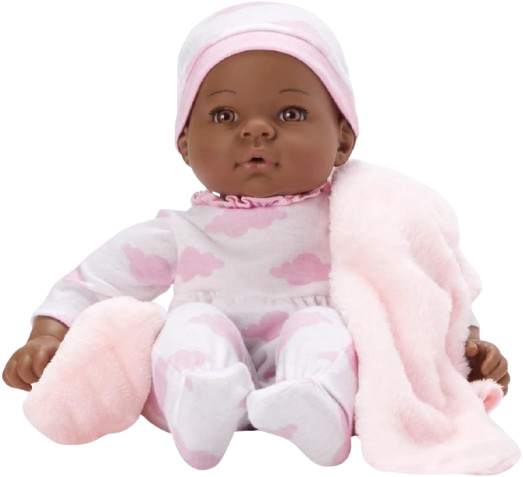Newborn Baby Doll, Pink Cloud, Dark Skin Tone